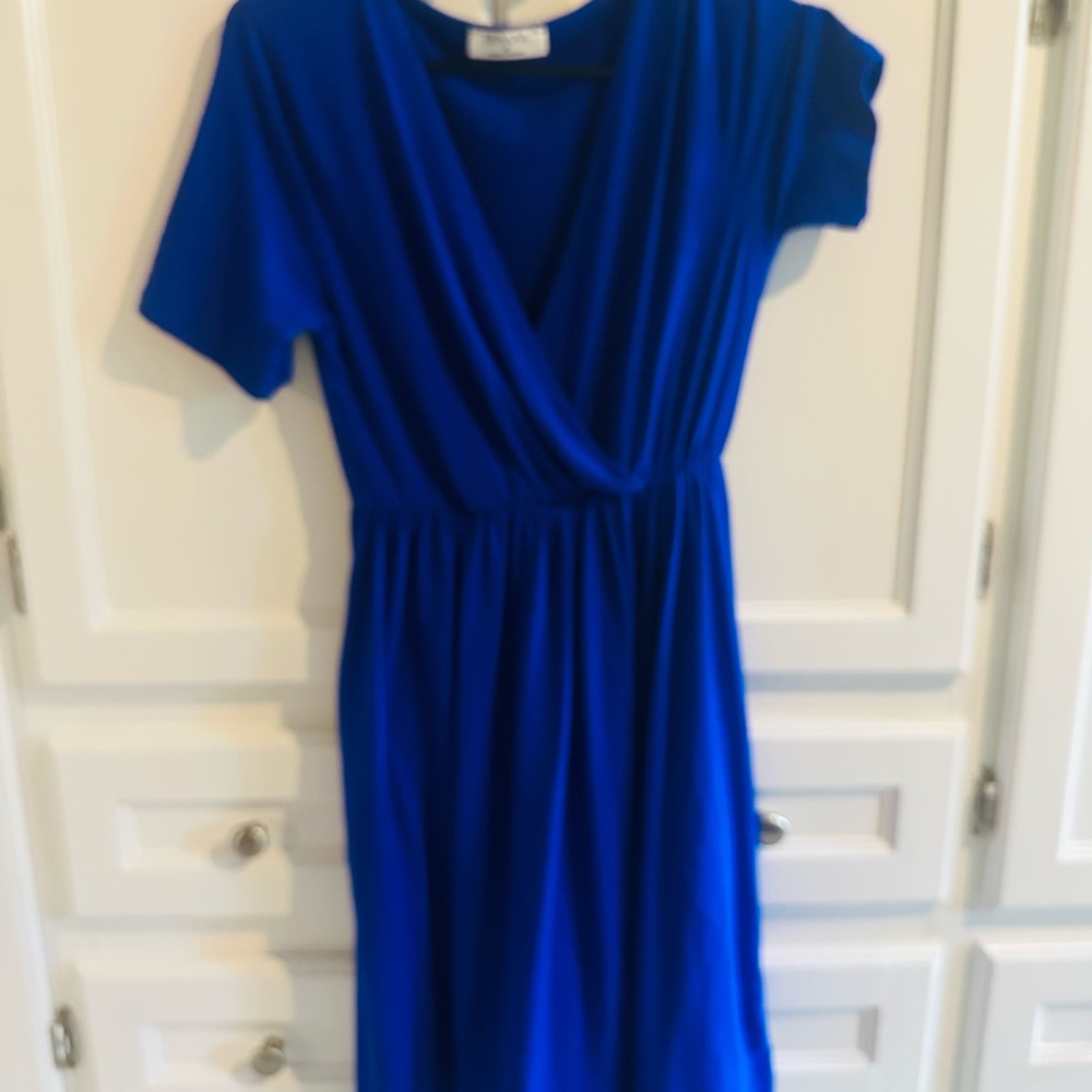 Zenana Outfitters Royal Blue Midi Dress